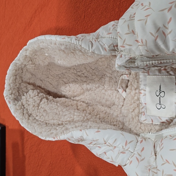 Jessica Simpson Infant Outerwear.  Size 6/9 Months.  Color is an Off White.  NWT - Picture 5 of 16